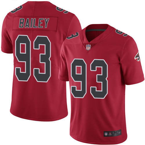 Atlanta Falcons Limited Red Men Allen Bailey Jersey NFL Football #93 Rush Vapor Untouchable->atlanta falcons->NFL Jersey